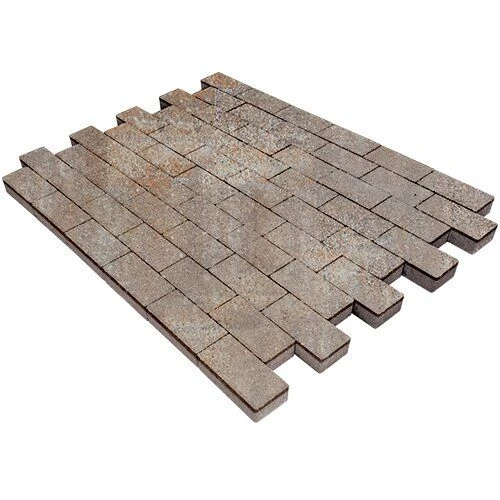 Брусчатка Прямоугольник Лайн Берилл Гладкая SteinRus 60 мм