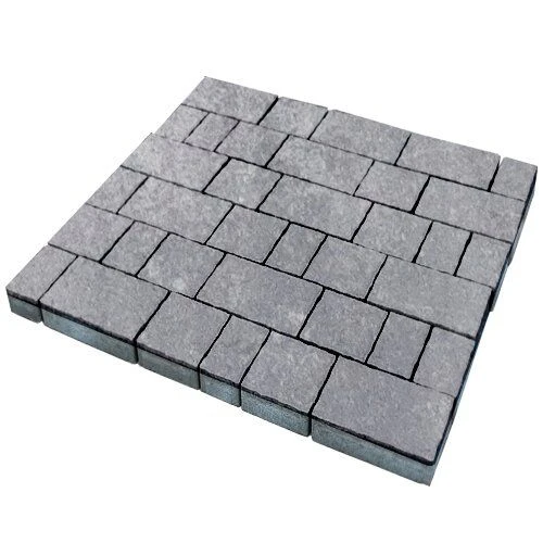 Тротуарная плитка Старый город Монохром Гладкая SteinRus 60 мм