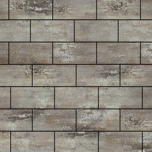 Тротуарная плитка Грас Серый Гладкая SteinRus 80 мм