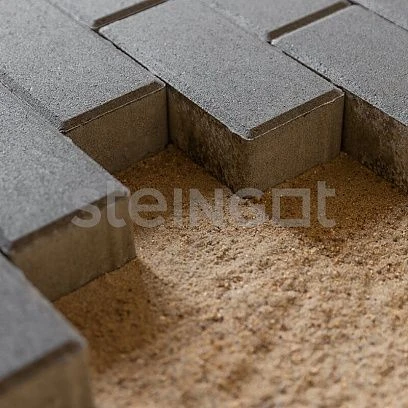 Тротуарная плитка Прямоугольник 200*100 Темно-Коричневый (верхний прокрас) Steingot 60 мм