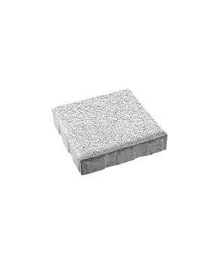 Тротуарная плитка КВАДРАТ 400х400 Гранит Белый Б.6.К.6 Выбор 60 мм