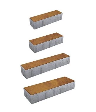 Тротуарная плитка ПАРКЕТ Листопад гладкий Каир Б.9.Псм.8 Выбор 80 мм