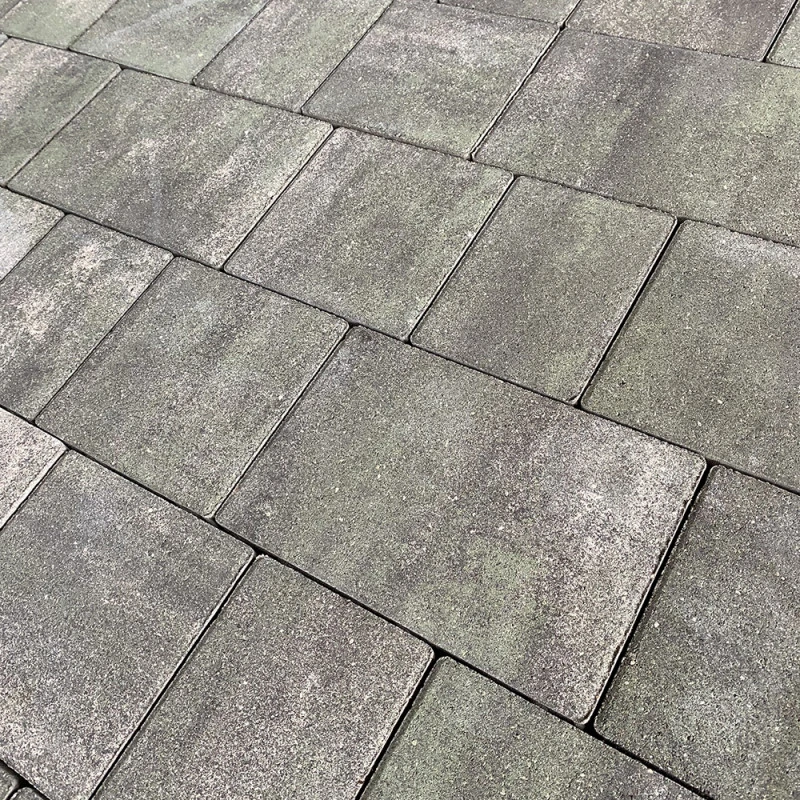 Тротуарная плитка КОЛОР МИКС №3 Малахит НОВЫЙ ГОРОД 1НГ4Ф Нобетек 40 мм