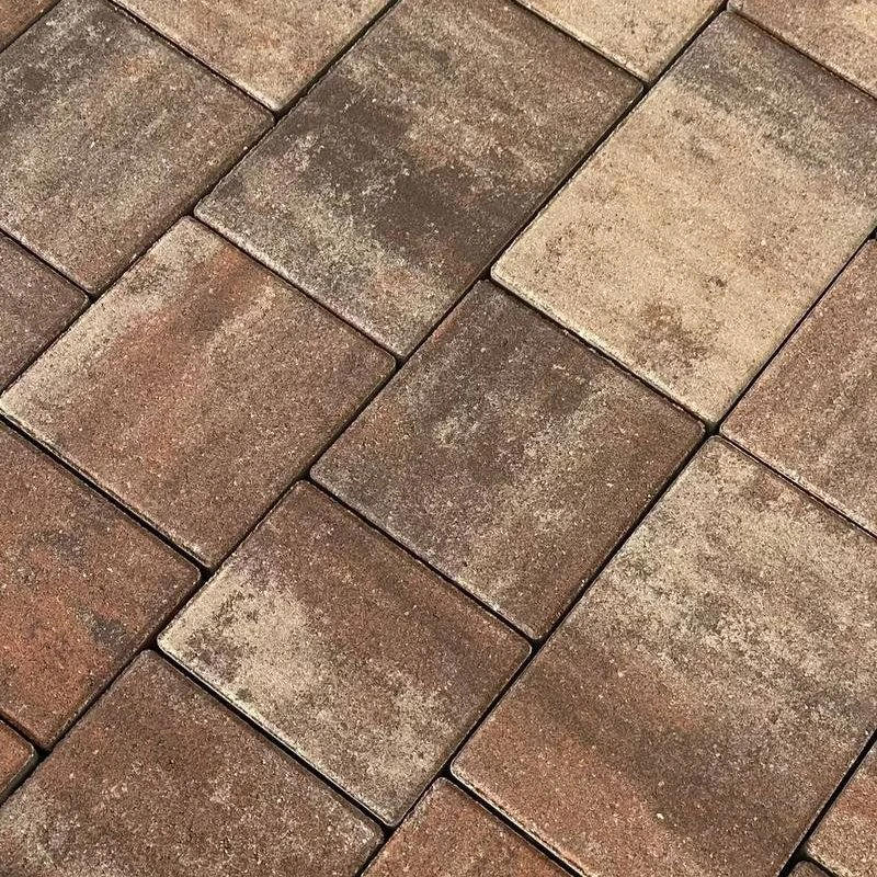 Тротуарная плитка КОЛОР МИКС №28 Мокко НОВЫЙ ГОРОД 1НГ4Ф Нобетек 40 мм