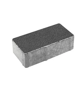 Тротуарная плитка ПРЯМОУГОЛЬНИК 200х100 Гранит Серый Б.2.П.6 Выбор 60 мм