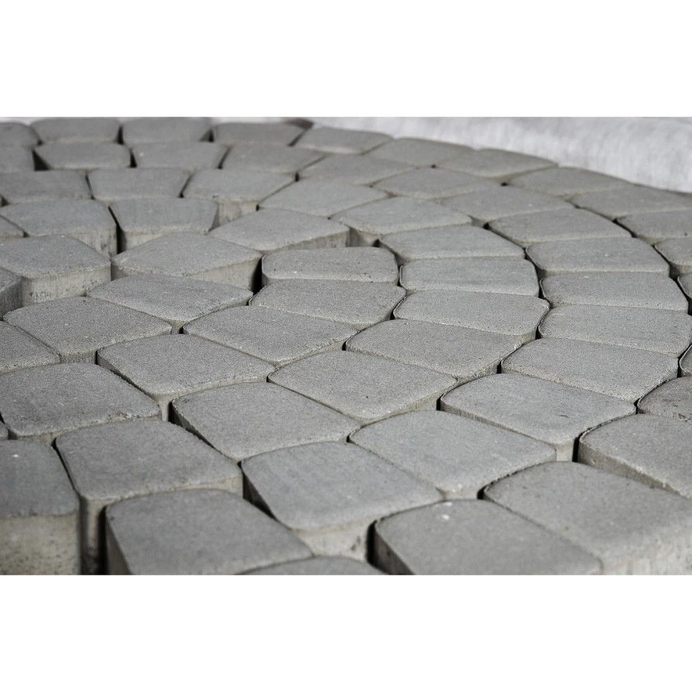 Тротуарная плитка Классико круговая, Серый BRAER 60 мм