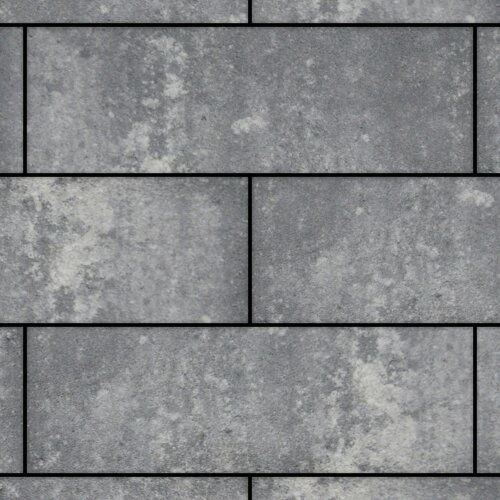 Крупноформатная плита Аликанте Серый Гладкая SteinRus 80 мм