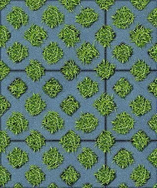 Тротуарная плитка ГАЗОННАЯ РЕШЕТКА Стандарт Коричневый Б.1.ГР.8 Выбор 80 мм