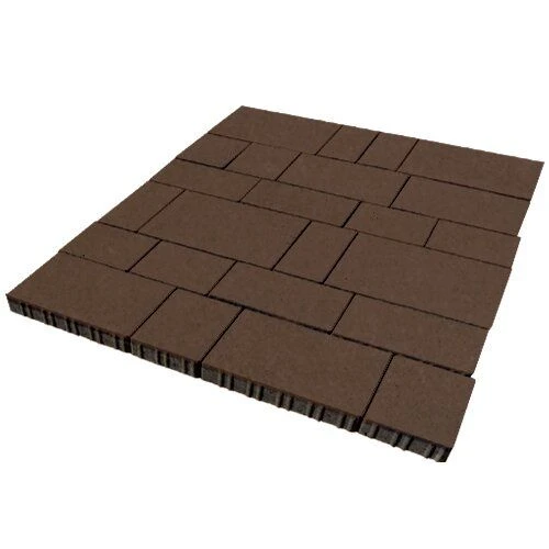 Тротуарная плитка Инсбрук Тироль Коричневый Гладкая SteinRus 60 мм