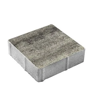 Тротуарная плитка КВАДРАТ 300х300 Листопад гладкий Антрацит Б.1.К.6 Выбор 60 мм