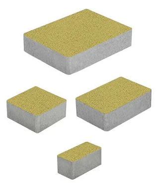 Тротуарная плитка МЮНХЕН Стандарт Желтый Б.2.Фсм.6 Выбор 60 мм