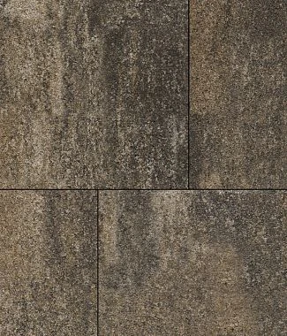 Тротуарная плитка КВАДРАТ Листопад гранит Антрацит Б.7.К.8 Выбор 80 мм