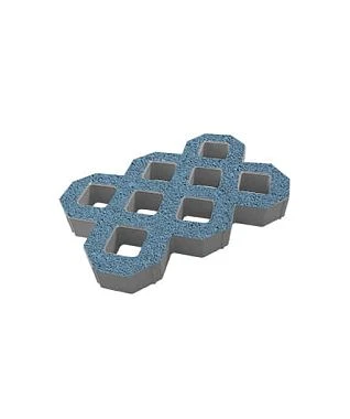 Тротуарная плитка ГАЗОННАЯ РЕШЕТКА Гранит Синий Б.1.ГР.8 Выбор 80 мм