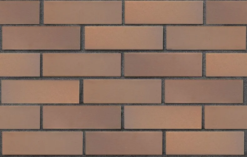 Клинкер фасадный светло-коричневый флэш Прага 0,71 NF гладкий ЛСР