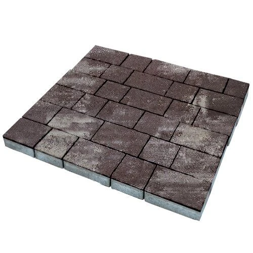 Тротуарная плитка Palermo Браун Гладкая SteinRus 80 мм