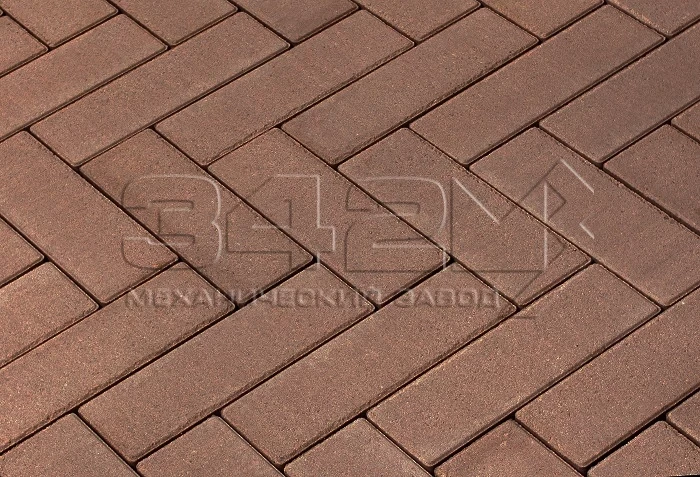 Тротуарная плитка Паркет 240x80x60мм Коричневый 342 МЗ