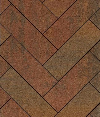 Тротуарная плитка ПРЯМОУГОЛЬНИК 600х200 Листопад гранит Шелковица Б.6.П.8 Выбор 80 мм