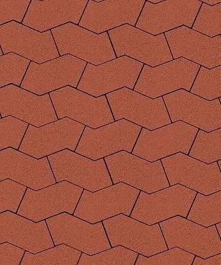 Тротуарная плитка S-ФОРМА Стандарт Коричневый В.3.Ф.10 Выбор 100 мм