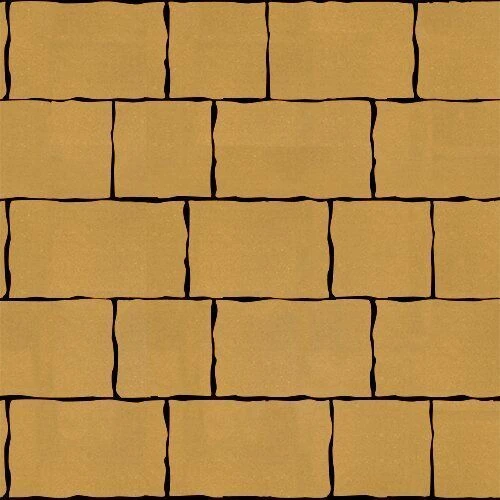 Тротуарная плитка Palermo Желтый Гладкая SteinRus 80 мм