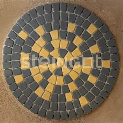 Тротуарная плитка Классика круговая Серая Steingot 60 мм