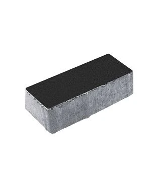 Тротуарная плитка ПРЯМОУГОЛЬНИК 240х120 Стандарт Черный Б.3.П.6 Выбор 60 мм