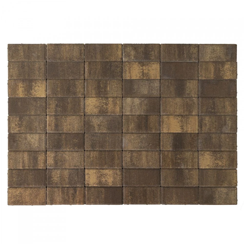 Тротуарная плитка Прямоугольник, Каштан BRAER 40 мм