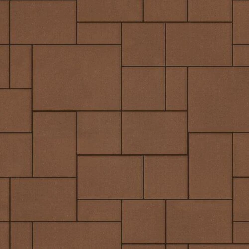 Тротуарная плитка Инсбрук Альпен Винный Гладкая SteinRus 60 мм