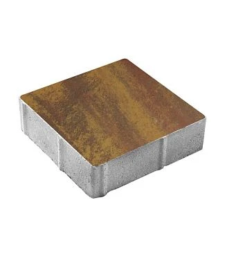 Тротуарная плитка КВАДРАТ 300х300 Листопад гладкий Осень Б.1.К.6 Выбор 60 мм