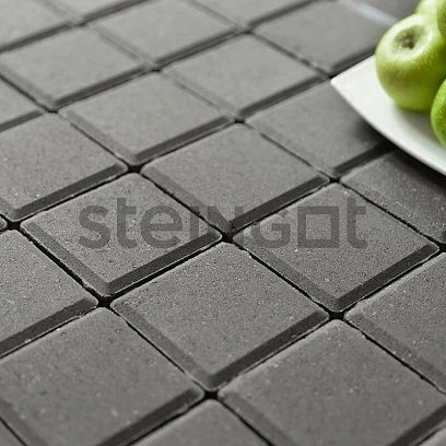 Тротуарная плитка Квадрат 100*100 Серый (полный прокрас) Steingot 60 мм