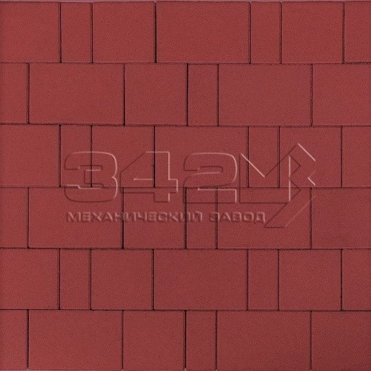 Тротуарная плитка Новый город 40 Красный 342 МЗ