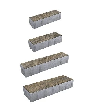 Тротуарная плитка ПАРКЕТ Искусственный камень Базальт Б.9.Псм.8 Выбор 80 мм