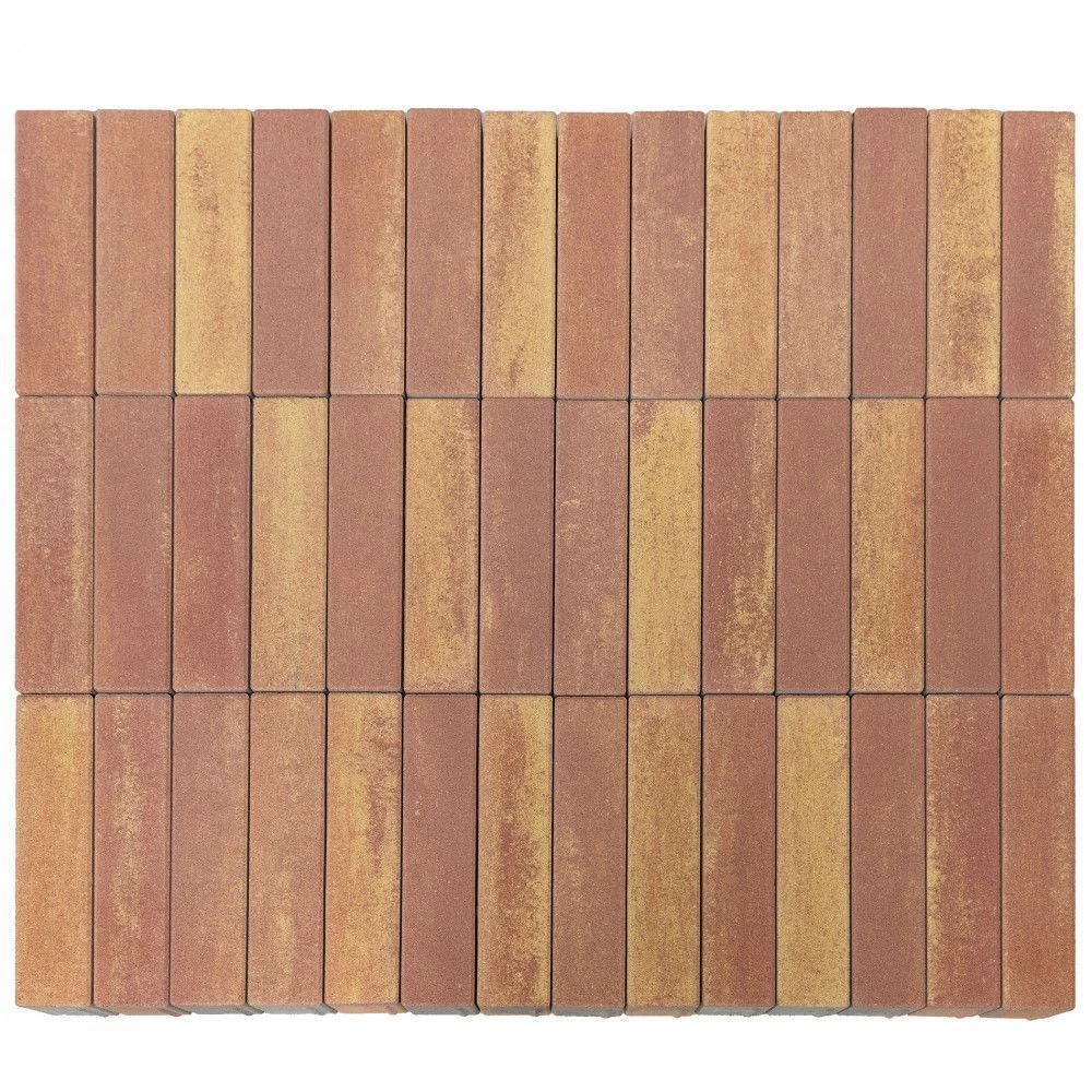 Тротуарная плитка Ригель 2.0, Рассвет BRAER 60 мм