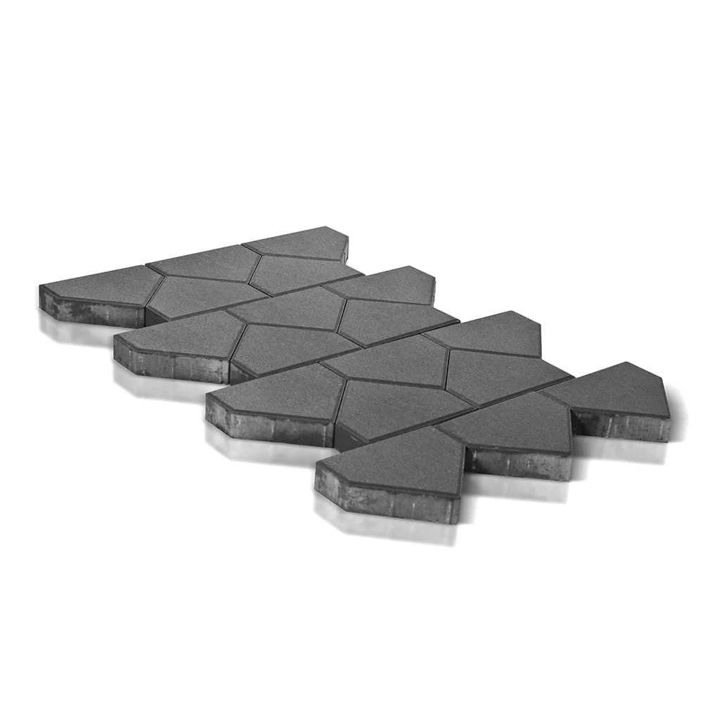 Тротуарная плитка Тиара, Серый BRAER 60 мм