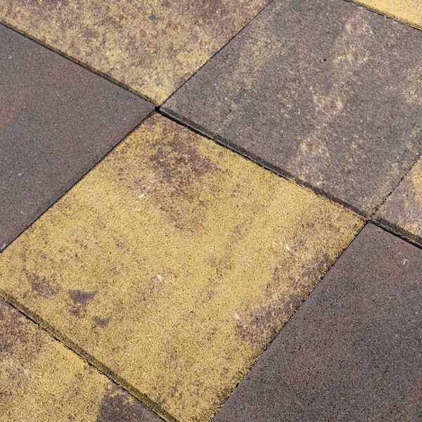 Тротуарная плитка Квадрат 1К5ф 400*400 КОЛОРМИКС №21 Листопад Нобетек 50 мм