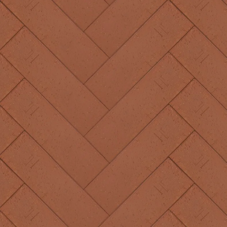 Брусчатка тёмно-красная "Эдинбург" Лонг клинкер тротуарный ЛСР