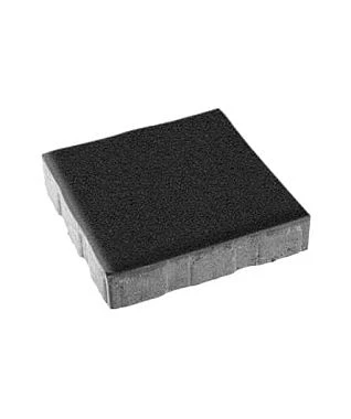 Тротуарная плитка КВАДРАТ Гранит Черный Б.7.К.8 Выбор 80 мм