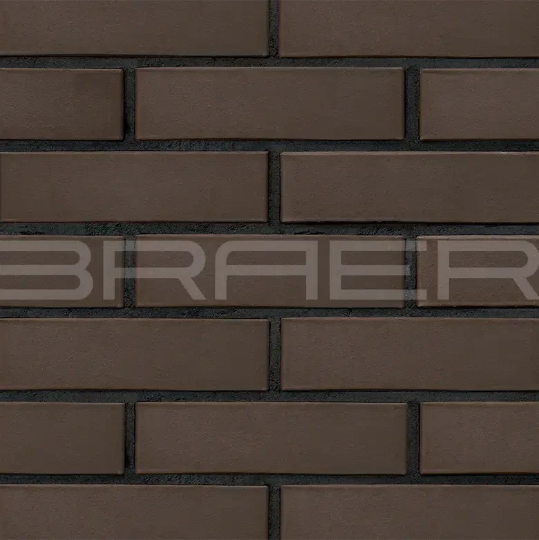 Кирпич облицовочный коричневый евро 0.7 NF гладкий М-150 Браер