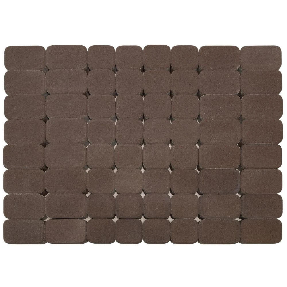 Тротуарная плитка Классико Дуо, Коричневый BRAER 40 мм