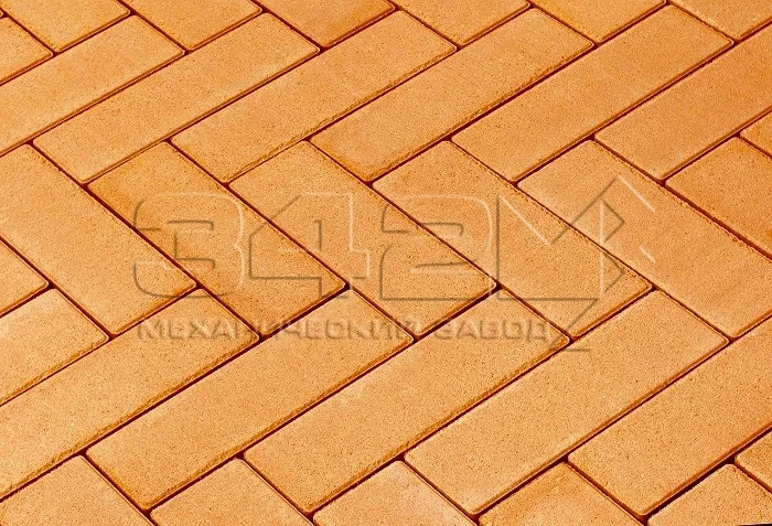 Тротуарная плитка Паркет 240x80x60мм Оранжевый 342 МЗ