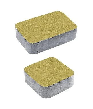 Тротуарная плитка КЛАССИКО Стандарт Желтый А.1.КО.4 Выбор 40 мм