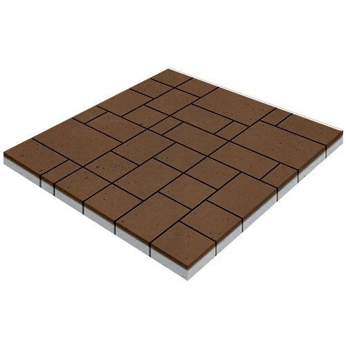 Тротуарная плитка Инсбрук Альпен Бежевый Гладкая SteinRus 60 мм