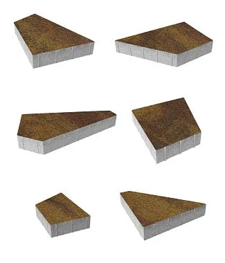 Тротуарная плитка ОРИГАМИ Листопад гранит Осень Б.4.Фсм.8 Выбор 80 мм