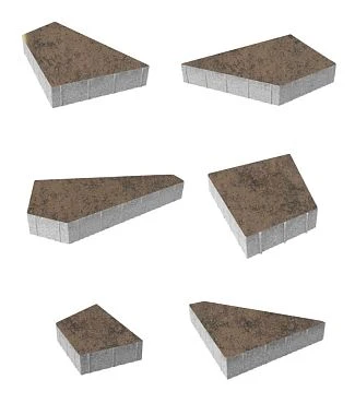 Тротуарная плитка ОРИГАМИ Листопад гладкий Шелковица Б.4.Фсм.8 Выбор 80 мм