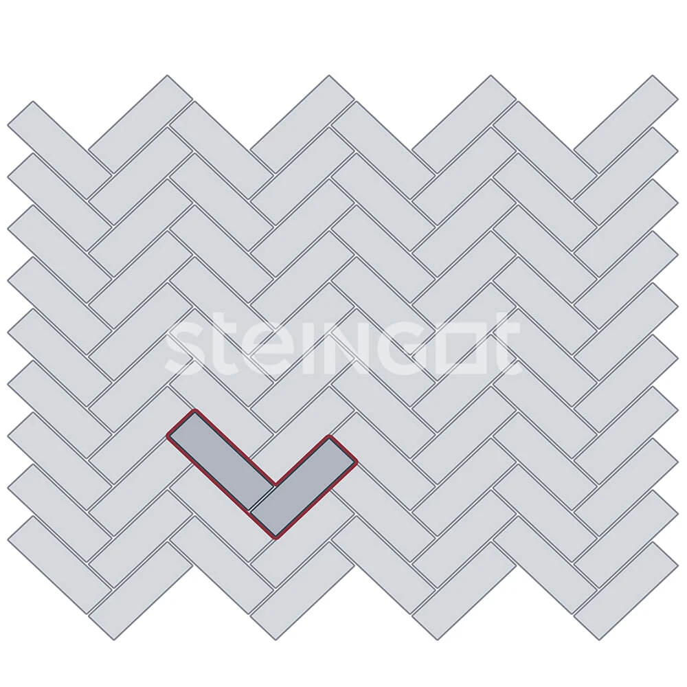 Тротуарная плитка Паркет Серый Steingot 60 мм