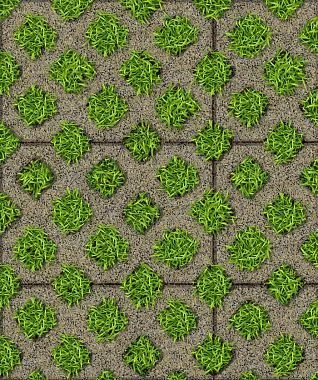 Тротуарная плитка ГАЗОННАЯ РЕШЕТКА Гранит Серый Б.1.ГР.8 Выбор 80 мм