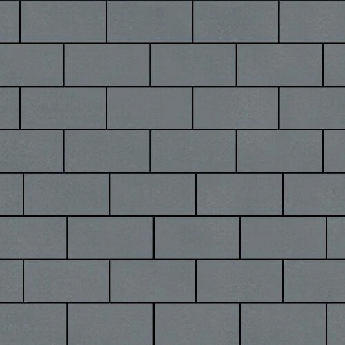 Плита тротуарная Прямоугольник Лайн Серый Гладкая SteinRus 80 мм