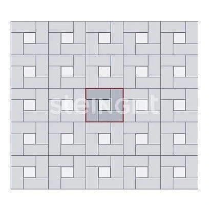 Тротуарная плитка Прямоугольник 200*100 Желтый (верхний прокрас) Steingot 60 мм