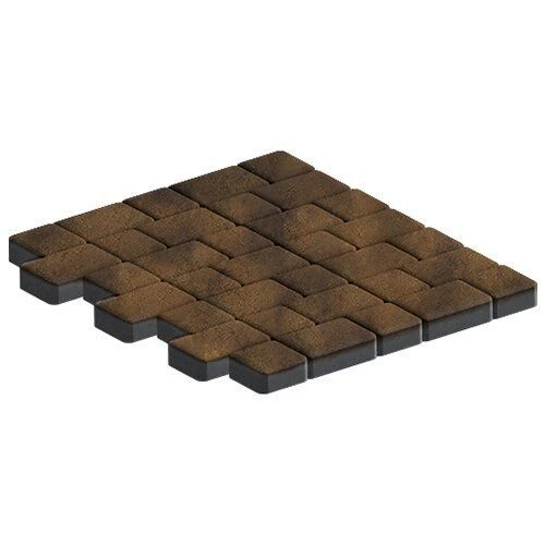 Плитка тротуарная Инсбрук Альт Дуо маренго Гладкая SteinRus 40 мм