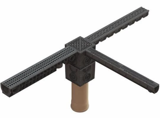 Дождеприемник Standartpark ДП-25.25-ПП с РВ щель ВЧ с чугунной решеткой (комплект)