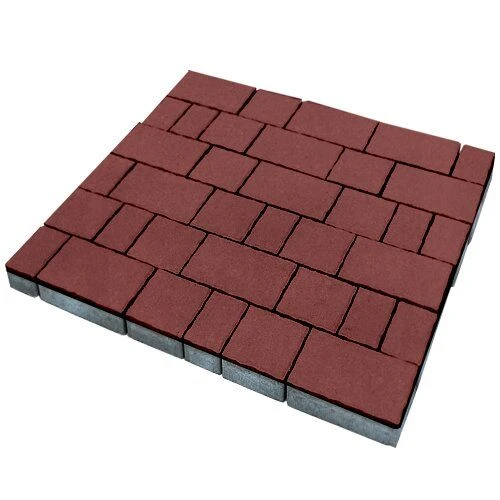 Тротуарная плитка Старый город Красный Гладкая SteinRus 60 мм